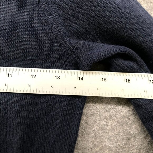 Crewcuts Boys 6-7 (S) Navy Blue 1/4 Zip Sweater Cotton Lightweight Pullover Knit - Picture 8 of 9